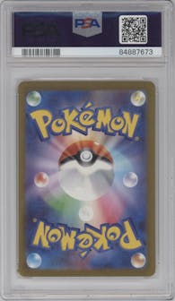 Scyther from the 2023 Pokemon CLF Japanese set graded by PSA and given an overall grade of 9.