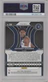 Anthony Edwards from the 2020-21 Panini Prizm set featuring a Ruby Wave parallel graded by PSA and given an overall grade of 10.