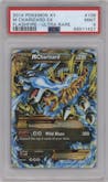 M Charizard EX from the 2014 Pokemon XY set graded by PSA and given an overall grade of 9.