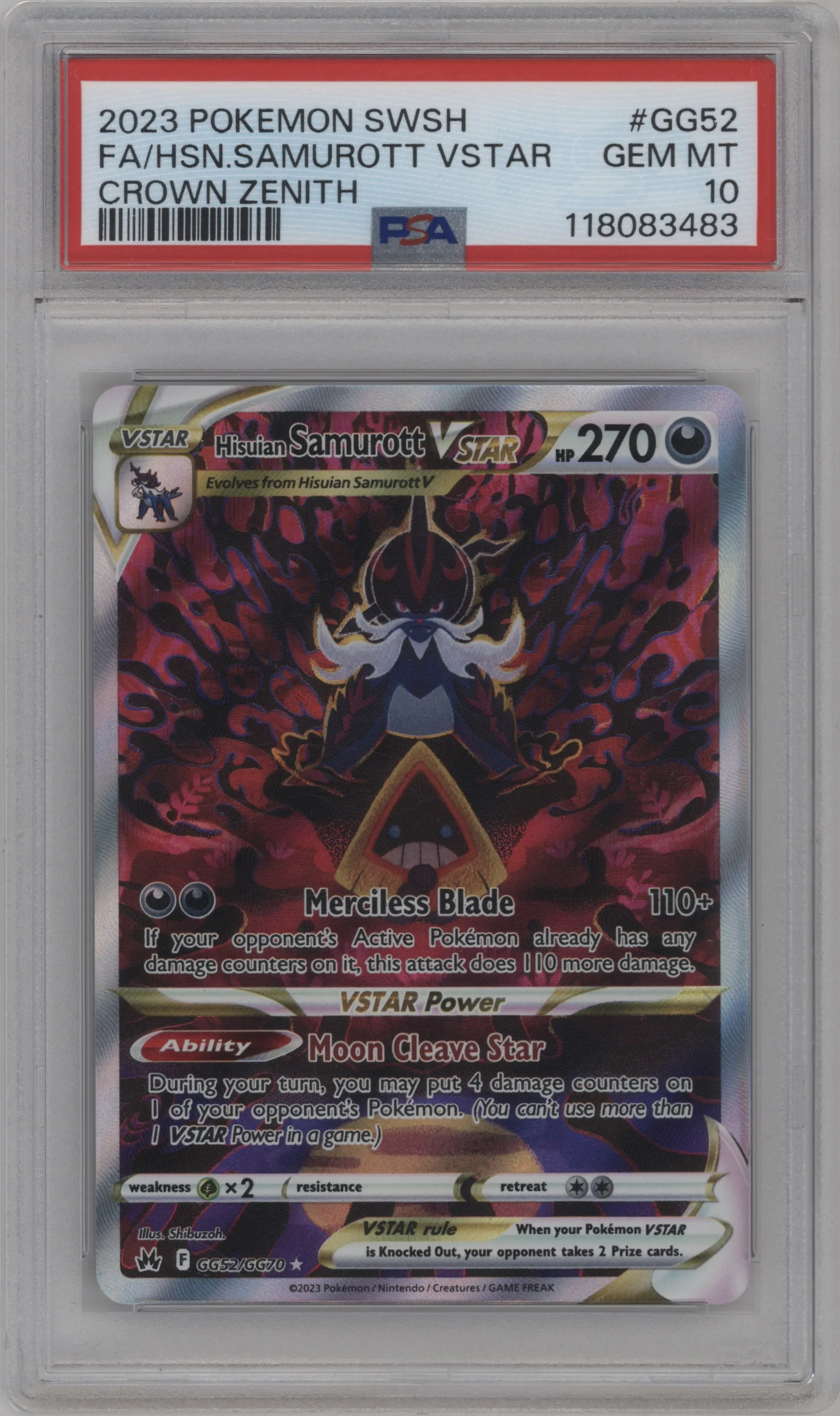 Hisuian Samurott VSTAR
