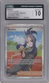 Dendra from the 2023 Pokemon SV set graded by CSG and given an overall grade of 10.