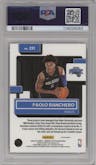 Paolo Banchero from the 2022-23 Panini Donruss Optic  set featuring a Red Sparkle parallel graded by PSA and given an overall grade of 9.