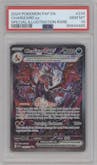 Charizard ex from the 2024 Pokemon SV set graded by PSA and given an overall grade of 10.