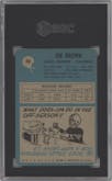 Jim Brown from the 1964 Philadelphia set graded by SGC and given an overall grade of 4.