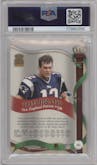 Tom Brady from the 2002 Pacific Crown Royale set graded by PSA and given an overall grade of 9.
