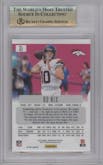 Bo Nix from the 2024 Panini Prizm Deca set featuring a Orange Prizm parallel graded by Beckett and given an overall grade of 9.5.