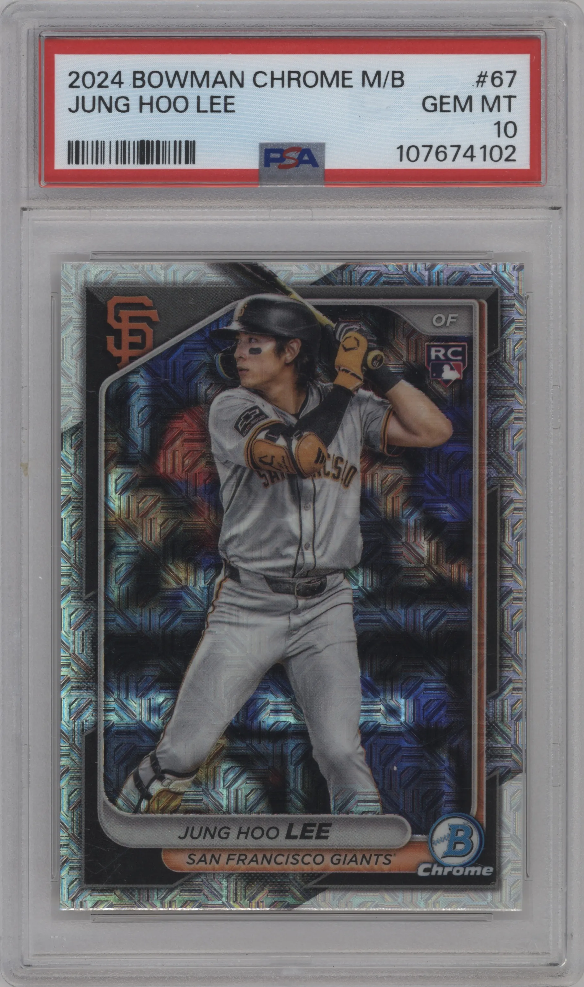 2024 Bowman Chrome Mega Box Jung Hoo Lee #67 PSA 10