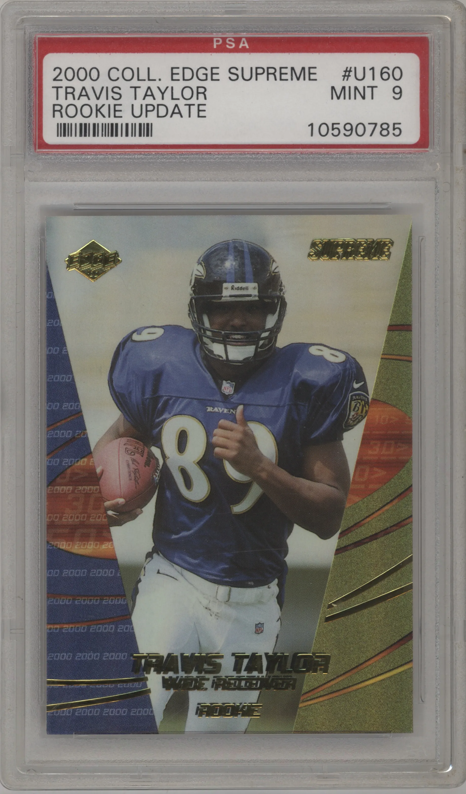 2000 Collector's Edge Supreme Update Travis Taylor #U160 PSA 9
