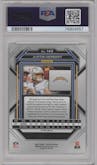 Justin Herbert from the 2022 Panini Prizm set featuring a Silver Prizm parallel graded by PSA and given an overall grade of 10.