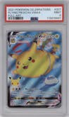 Flying Pikachu VMAX from the 2021 Pokemon SWSH set graded by PSA and given an overall grade of 9.