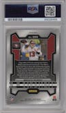 Brock Purdy from the 2023 Panini Prizm set featuring a Silver Prizm parallel graded by PSA and given an overall grade of 10.