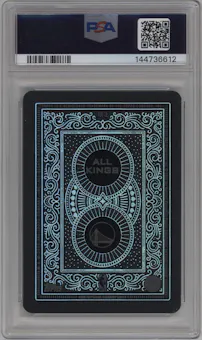 Stephen Curry from the 2025-26 Topps set graded by PSA and given an overall grade of 10.