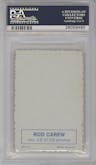 Rod Carew from the 1969 Topps set graded by PSA and given an overall grade of 3.