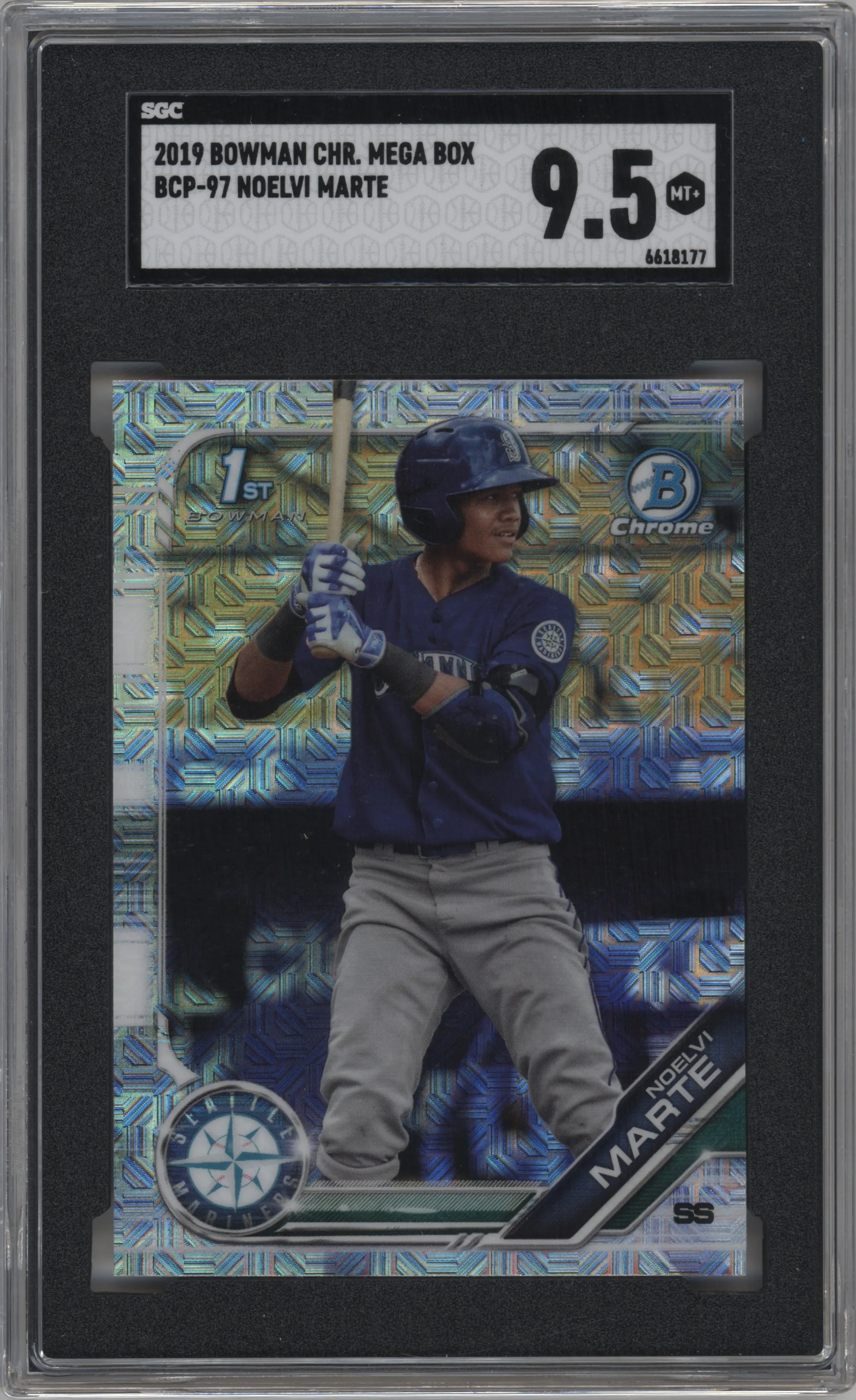 2019 Bowman Mega Box Chrome Noelvi Marte #BCP-97 SGC 9.5