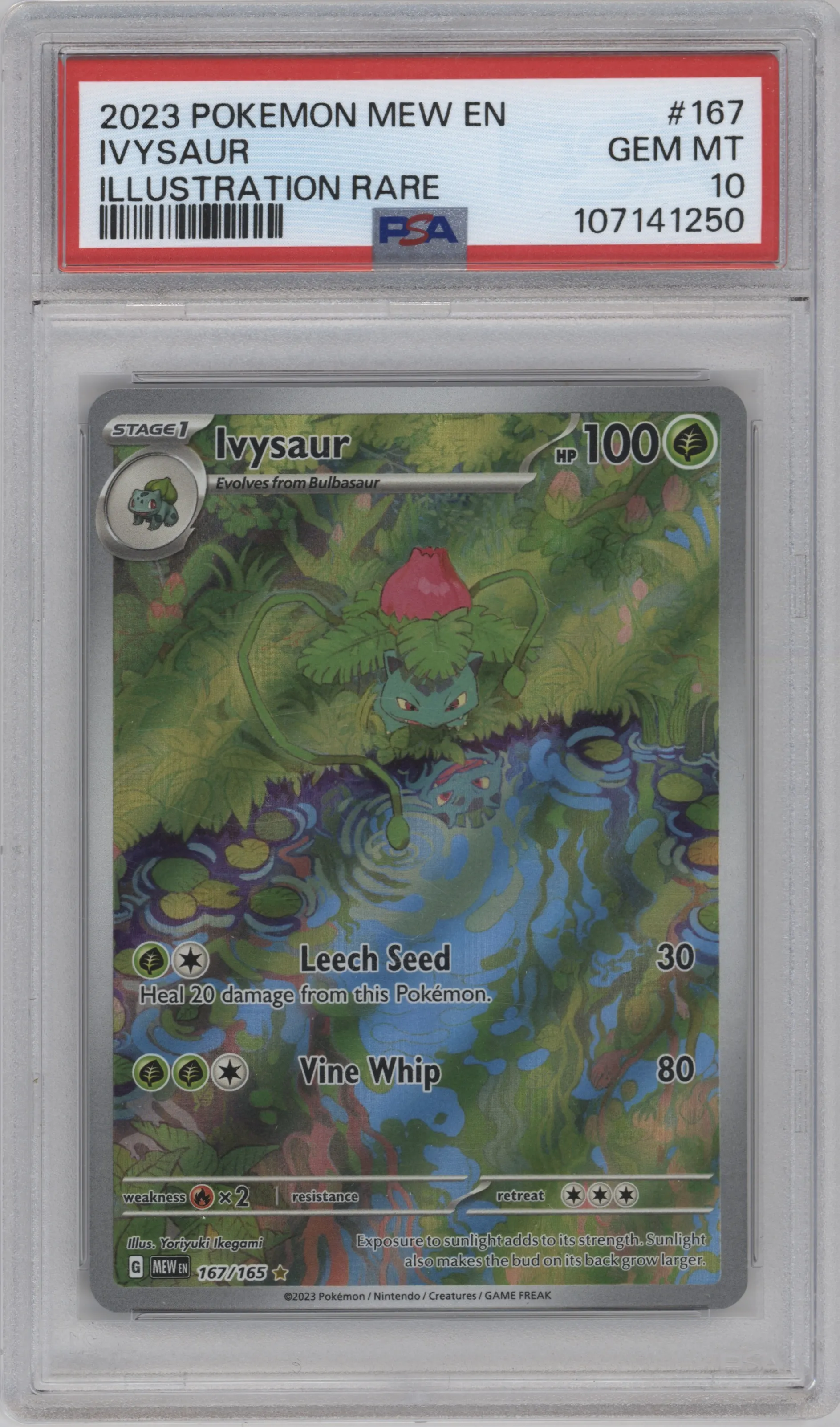2023 Pokemon SV Ivysaur #167 PSA 10