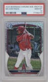 Nelson Rada from the 2023 Bowman Mega Box set graded by PSA and given an overall grade of 10.