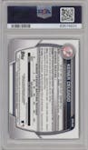 Keiner Delgado from the 2023 Bowman Chrome set graded by PSA and given an overall grade of 10.