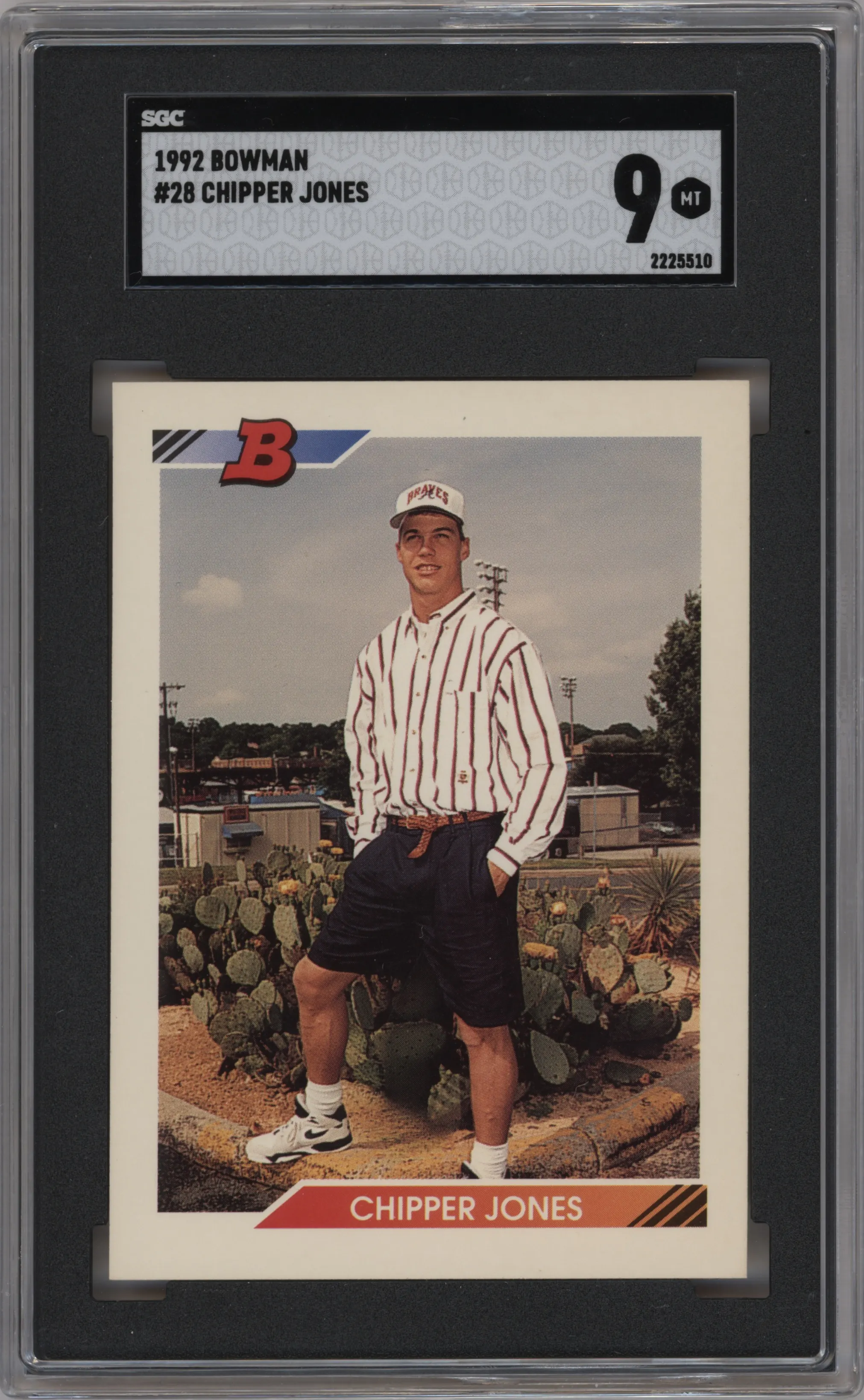 1992 Bowman Chipper Jones SGC 9