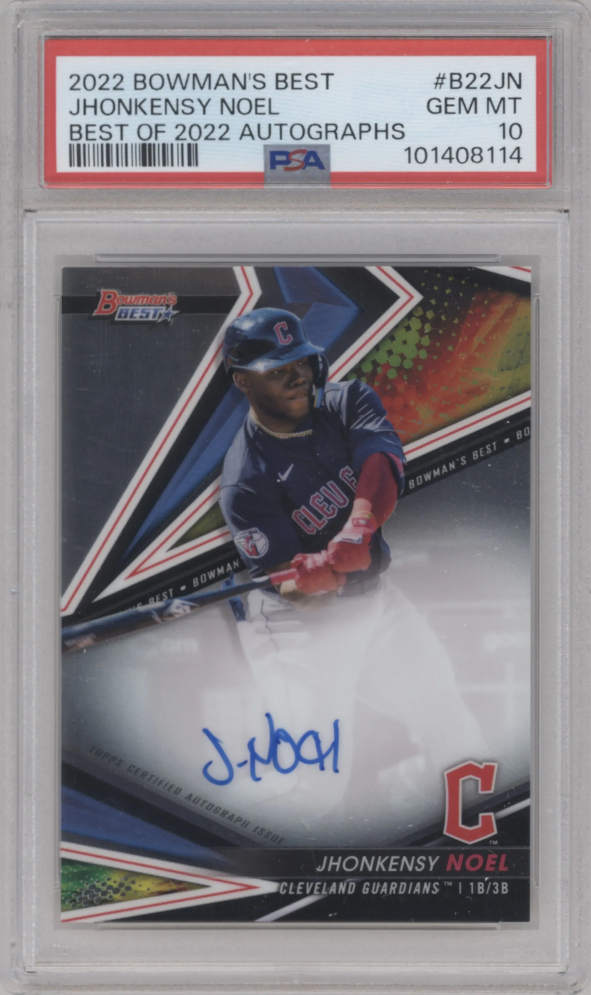 2022 Bowman’s Best Best of 2022 Auto Jhonkensy Noel PSA 10