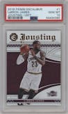 LeBron James from the 2016-17 Panini Excalibur set graded by PSA and given an overall grade of 10.