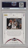 LeBron James from the 2016-17 Panini Excalibur set graded by PSA and given an overall grade of 10.