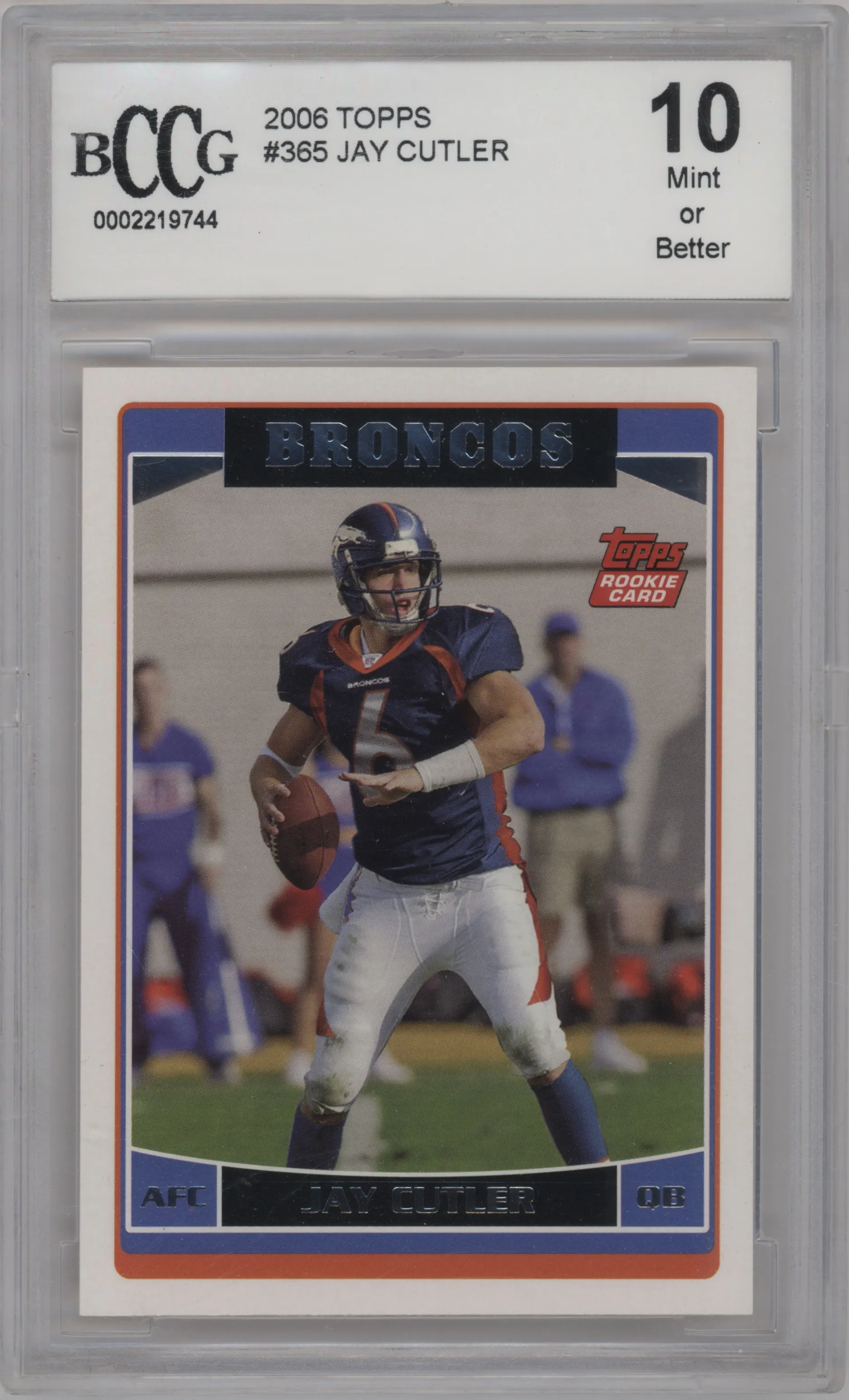 2006 Topps Jay Cutler #365 BGS 10