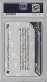 Mike Trout from the 2023 Topps Now World Baseball Classic set graded by PSA and given an overall grade of 10.