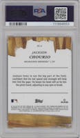 Jackson Chourio from the 2024 Bowman's Best set graded by PSA and given an overall grade of 10.