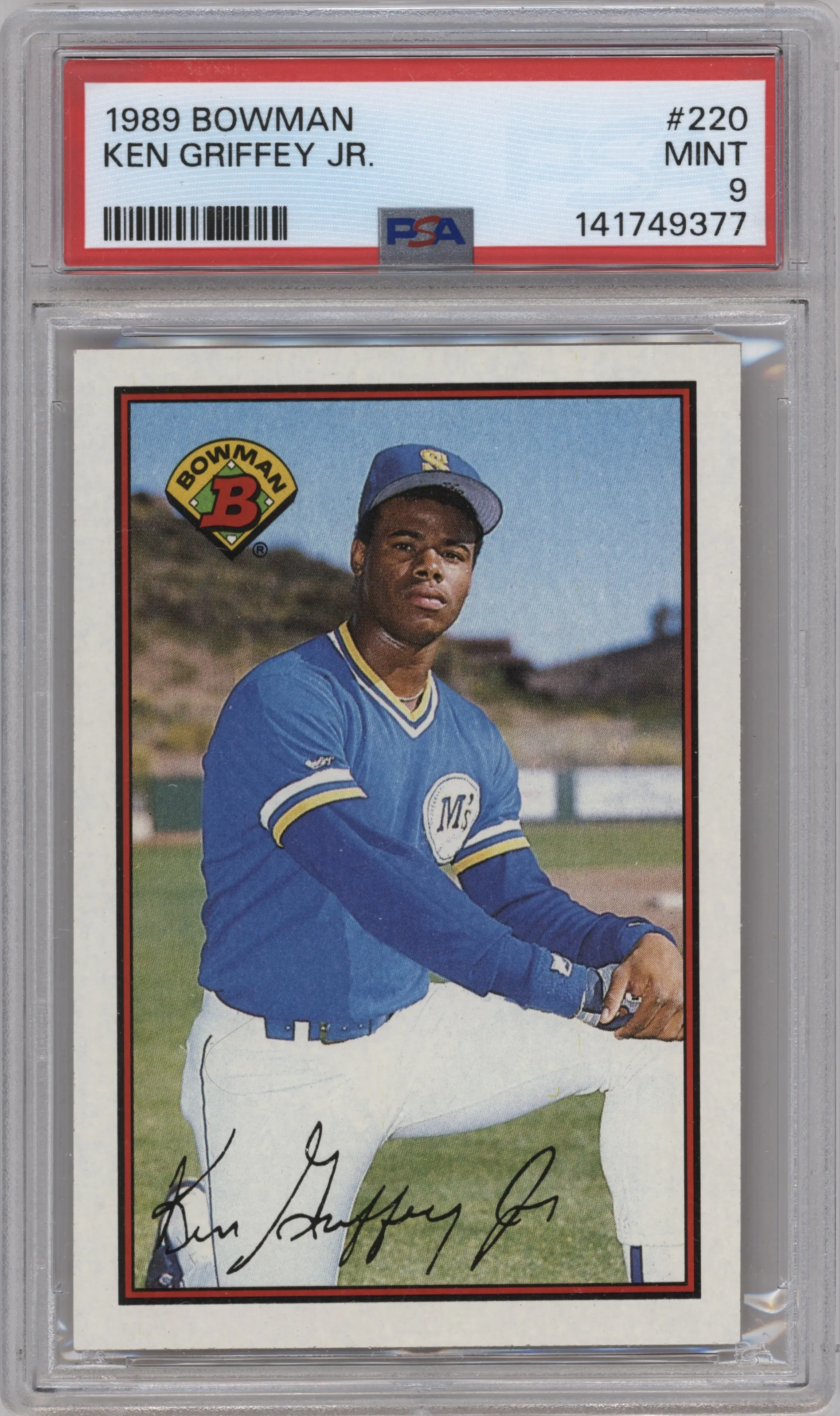 1989 Bowman Ken Griffey Jr. PSA 9