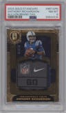 Anthony Richardson from the 2024 Panini Gold Standard set graded by PSA and given an overall grade of 8.