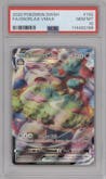 Snorlax VMAX from the 2020 Pokemon SWSH set graded by PSA and given an overall grade of 10.