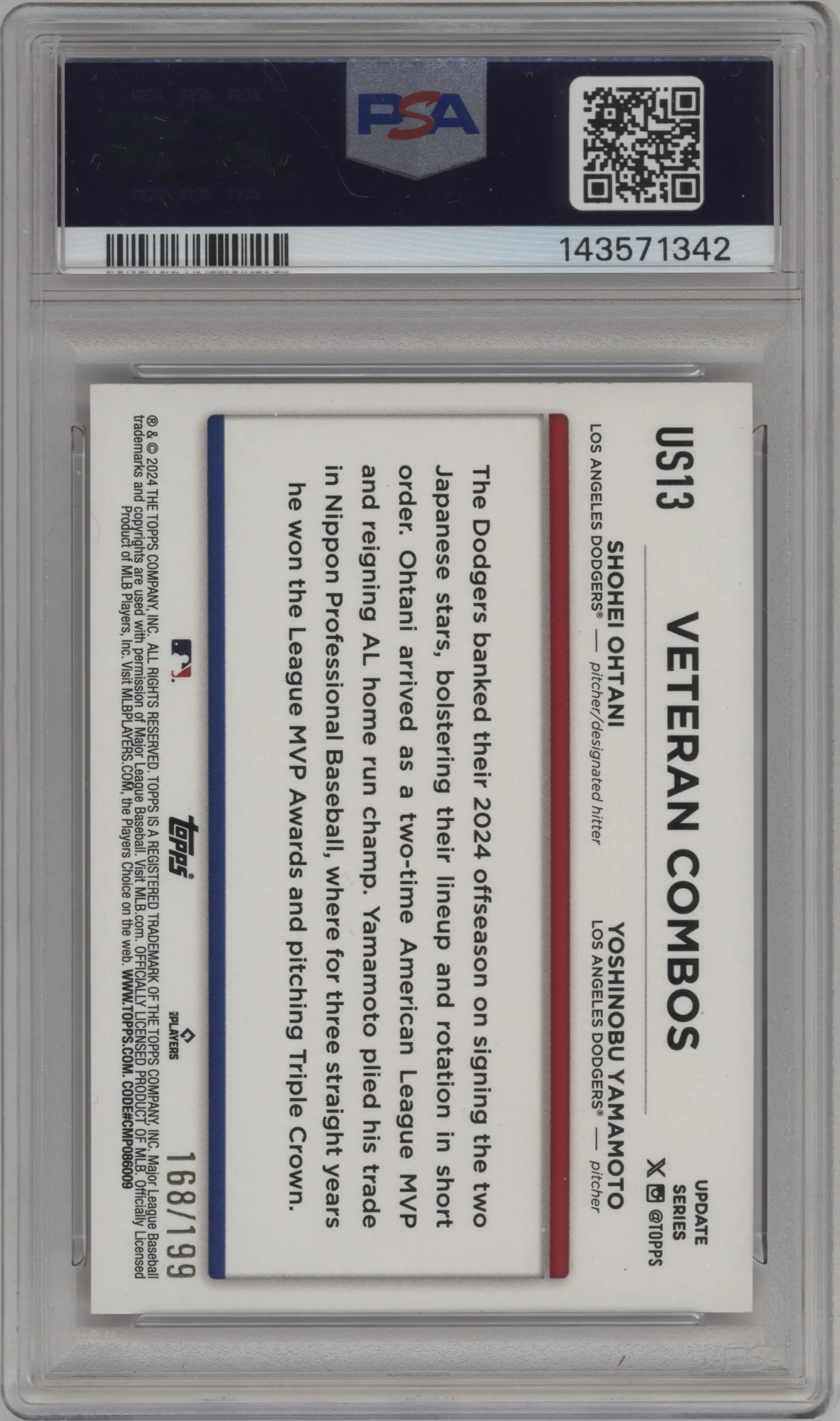 Shohei Ohtani/Yoshinobu Yamamoto