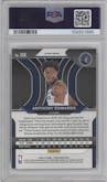 Anthony Edwards from the 2020-21 Panini Prizm set featuring a Silver Prizm parallel graded by PSA and given an overall grade of 9.