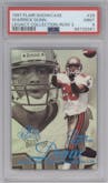 Warrick Dunn from the 1997 Flair Showcase set featuring a Legacy Collection parallel graded by PSA and given an overall grade of 9.