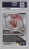 Jayden Daniels from the 2024 Panini Prizm set graded by PSA and given an overall grade of 9.