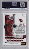 Marvin Harrison Jr. from the 2024 Panini Prizm set featuring a No Huddle parallel graded by PSA and given an overall grade of 10.