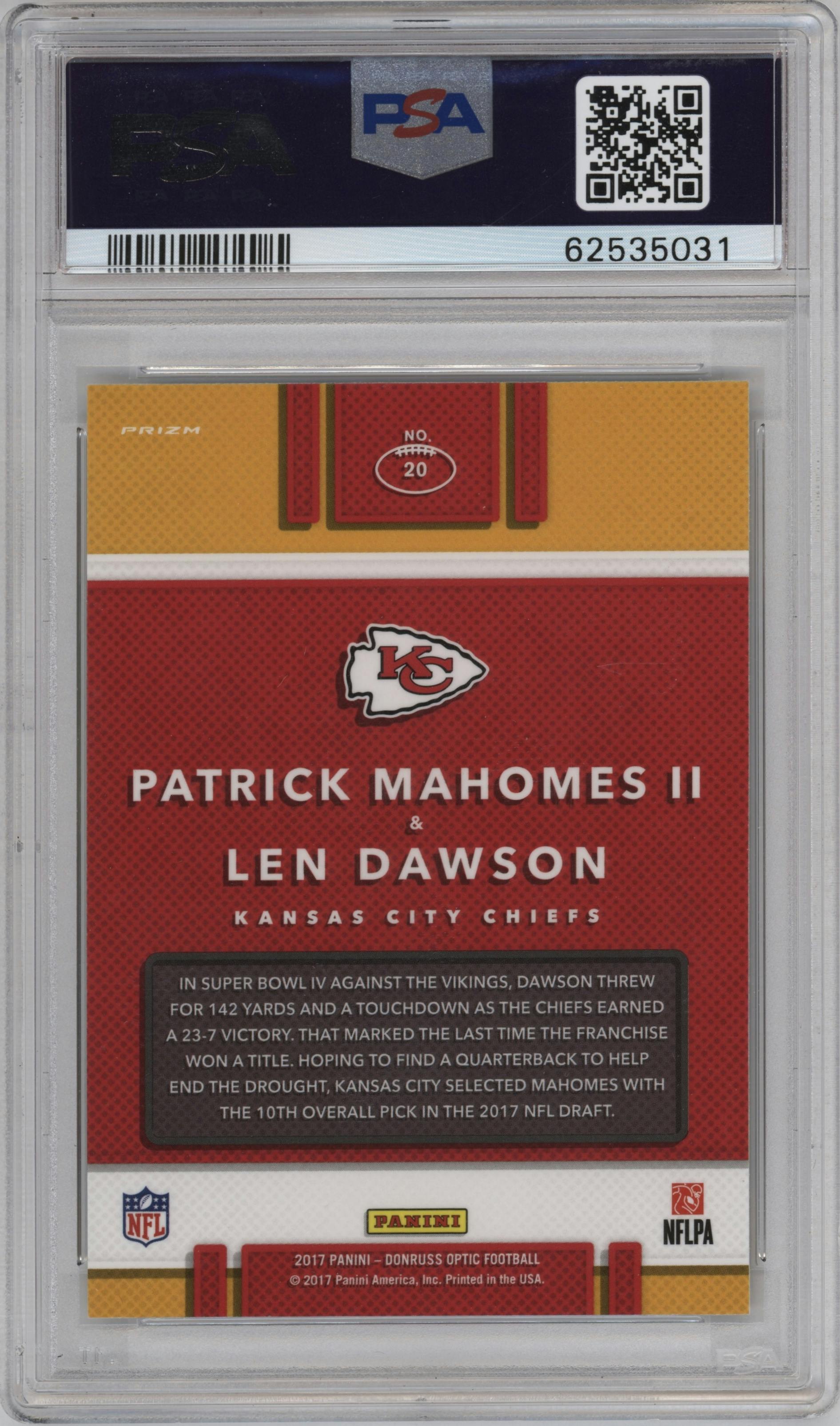 Patrick Mahomes II/Len Dawson