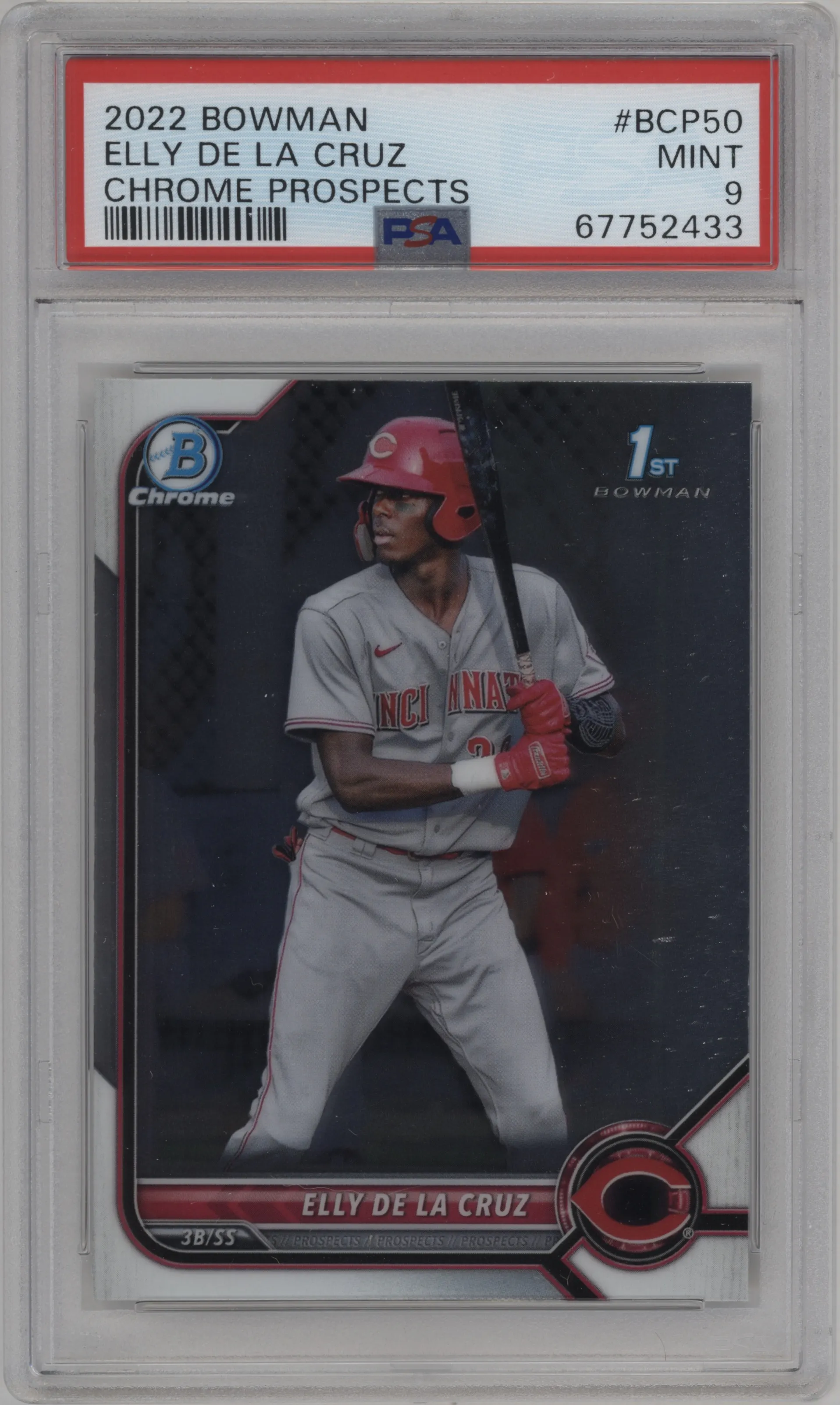 2022 Bowman Chr.Pros. Elly De La Cruz PSA 9