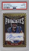 Bryce Young from the 2024 Finest set graded by PSA and given an overall grade of 10.