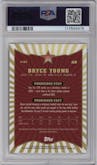Bryce Young from the 2024 Finest set graded by PSA and given an overall grade of 10.