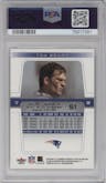 Tom Brady from the 2004 Fleer Genuine set graded by PSA and given an overall grade of 10.