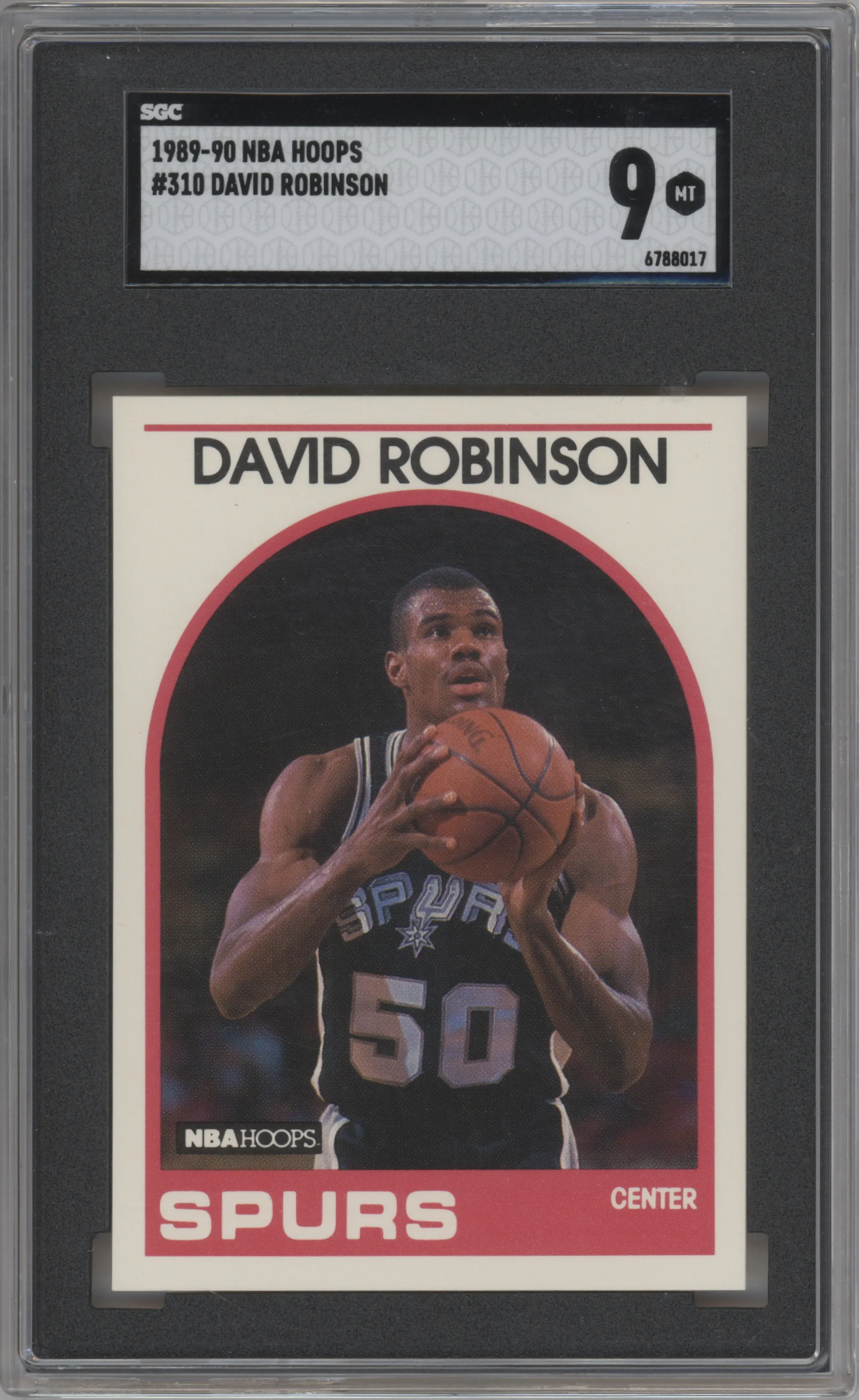 1989 NBA Hoops David Robinson #310 SGC 9