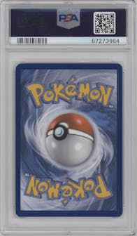 Primal Kyogre ex from the 2015 Pokemon XY set graded by PSA and given an overall grade of 9.