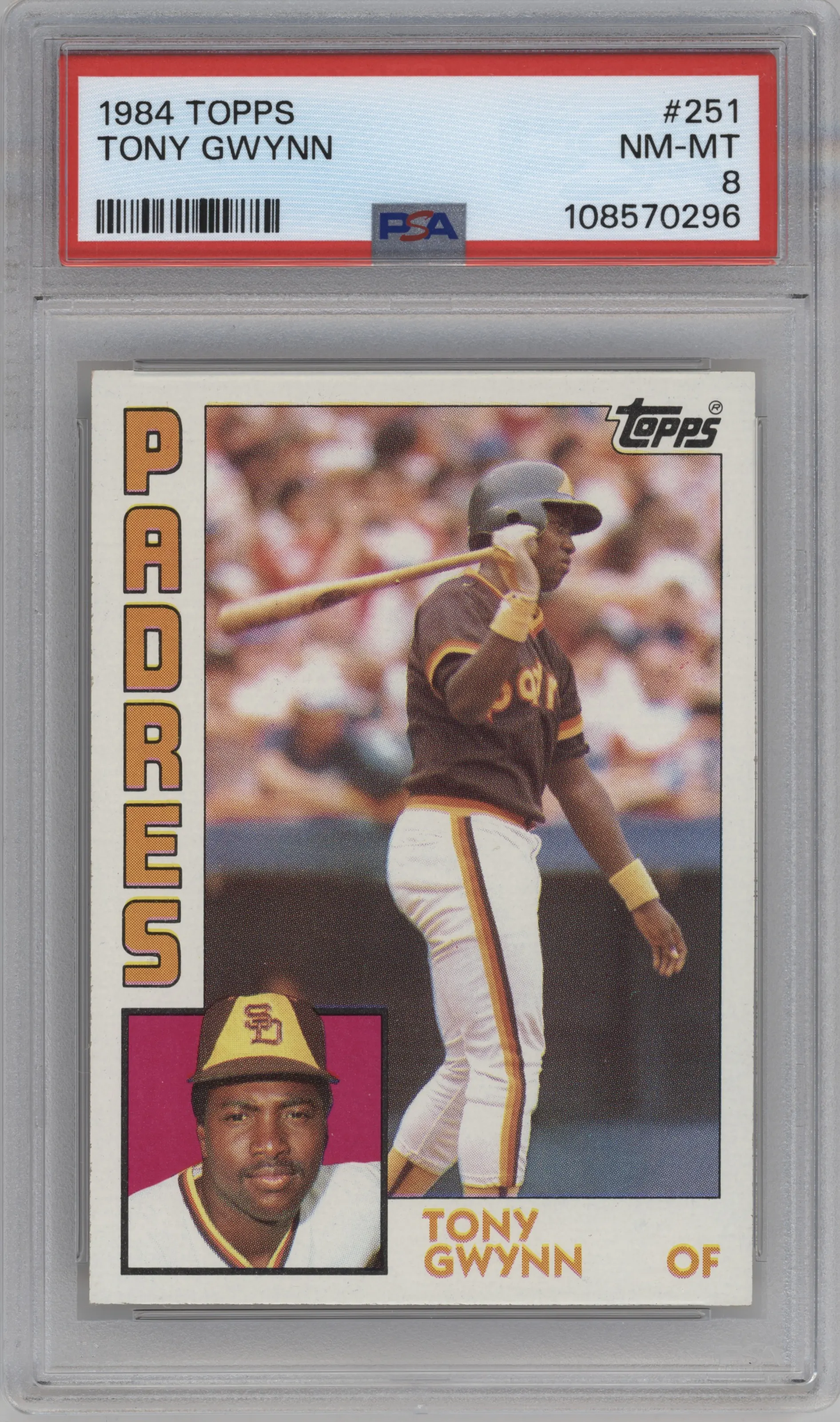 1984 Topps Tony Gwynn #251 PSA 8