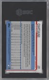 Shohei Ohtani from the 2019 Topps Series 1 set graded by SGC and given an overall grade of 10.