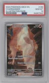 Charmander from the 2023 Pokemon SV set graded by PSA and given an overall grade of 10.