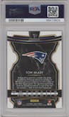 Tom Brady from the 2019 Panini Select  set graded by PSA and given an overall grade of 10.