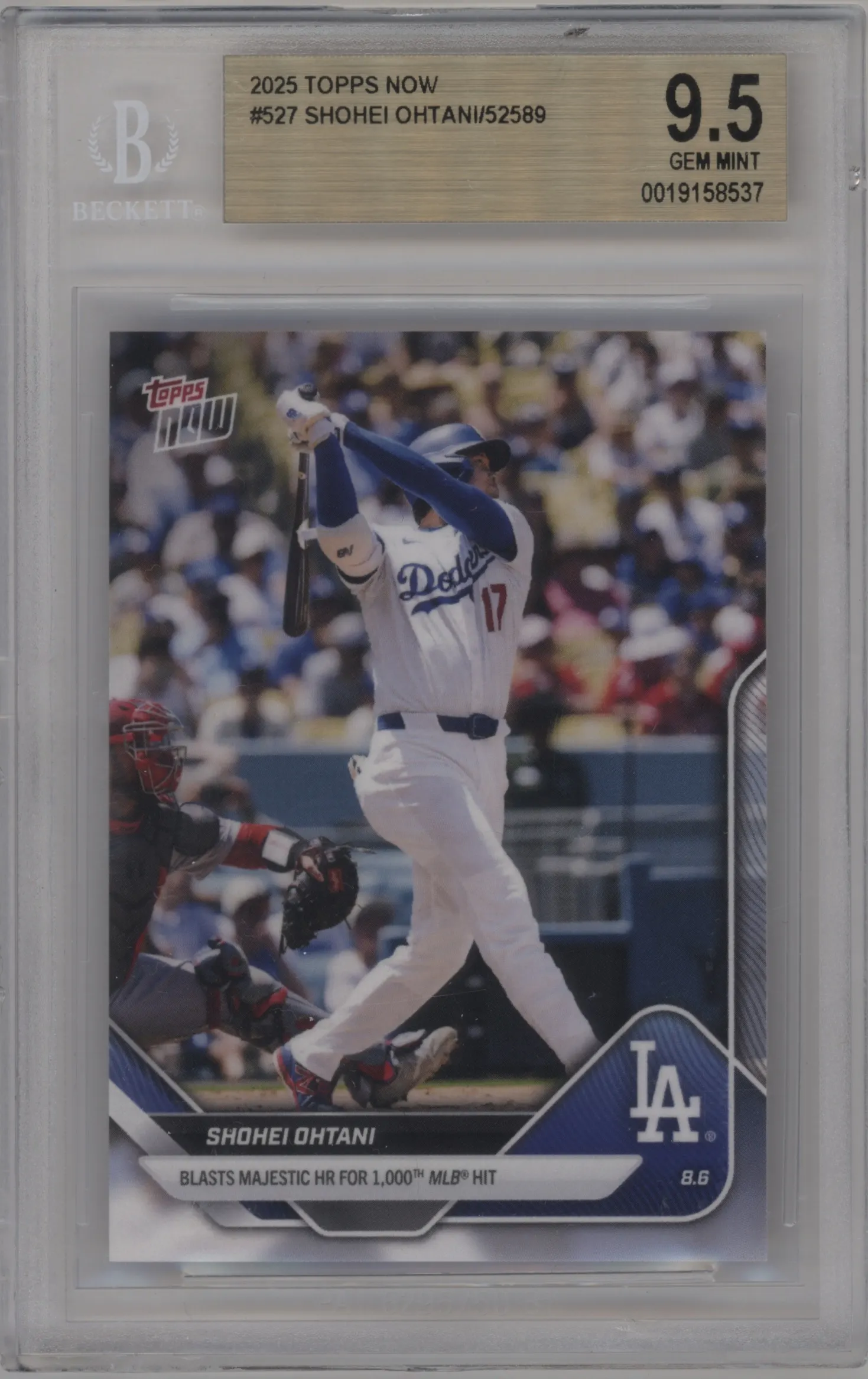2025 Topps Now Shohei Ohtani BGS 9.5