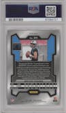 Bryce Young from the 2023 Panini Prizm set featuring a Lazer parallel graded by PSA and given an overall grade of 10.