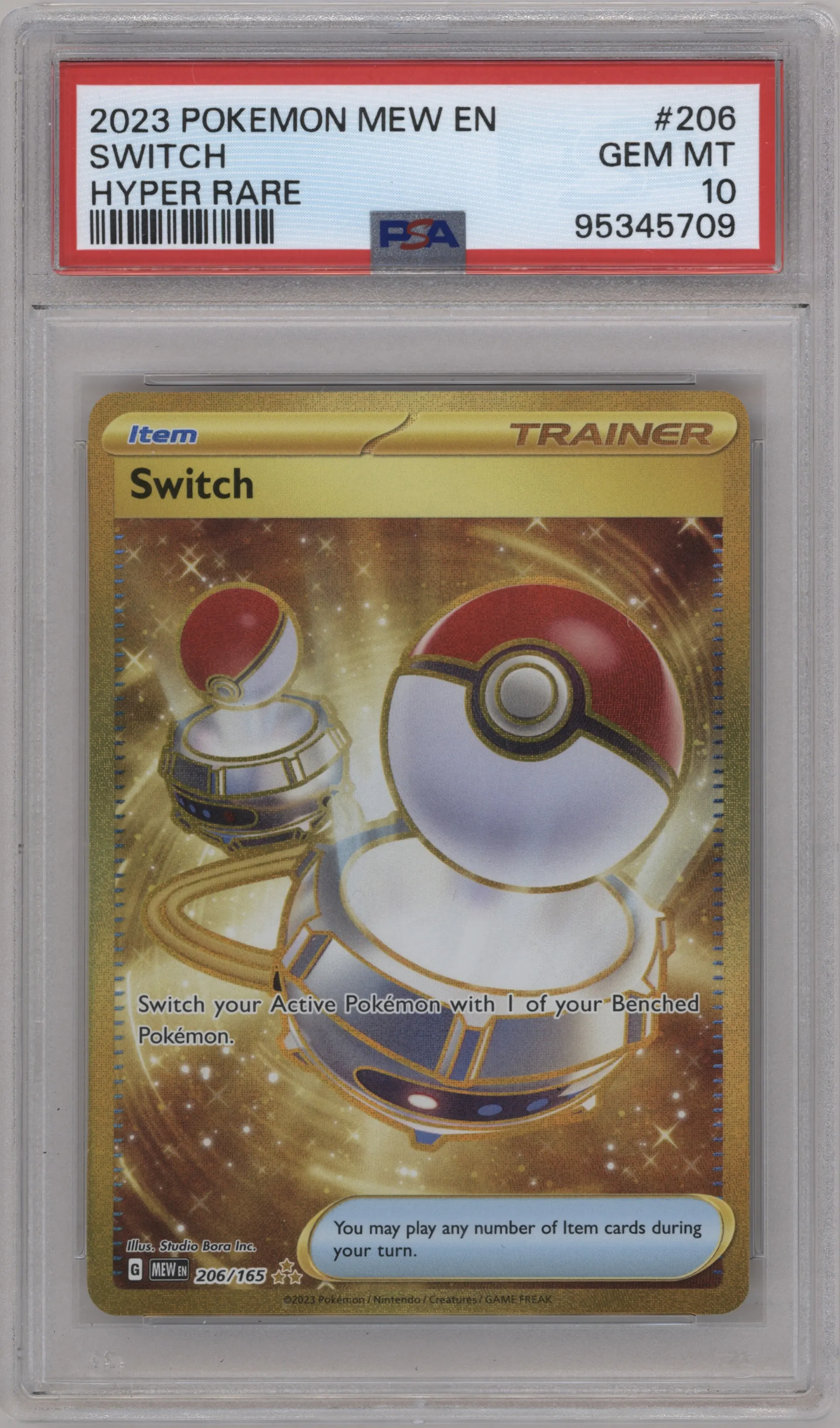 2023 Pokemon SV Switch #206 PSA 10